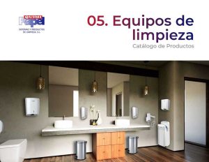 Portada del catálogo de equipos de limpieza